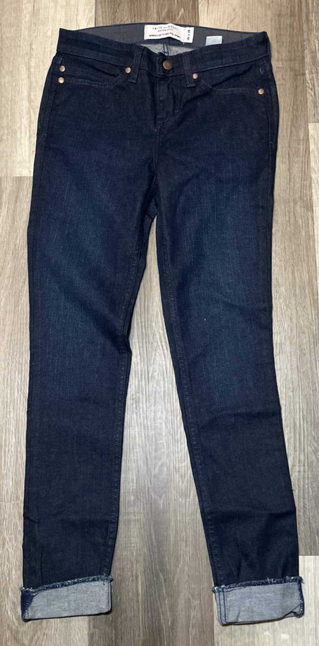 Women's Smith and Rogue Blue Mid Rise Skinny Jeans Size 26X30 NWT